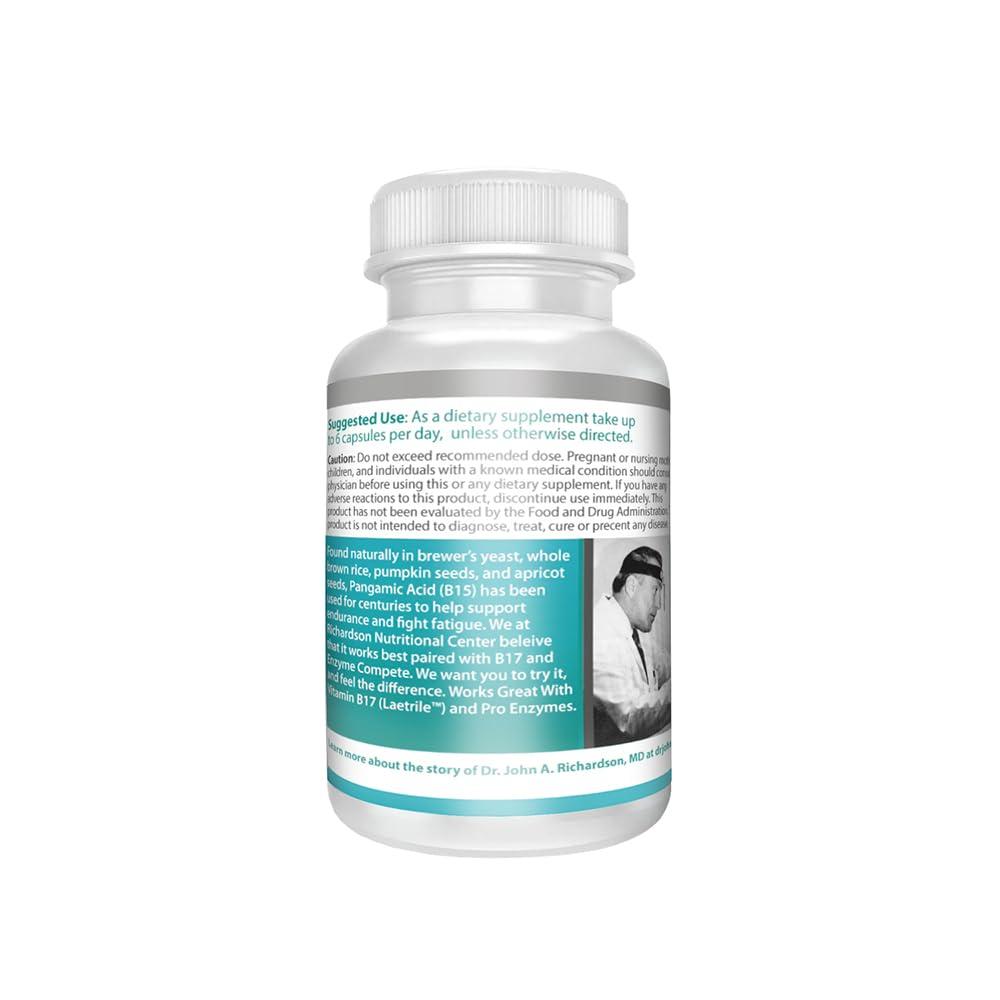 Suplemento Richardson Nutritional Center B15 cápsulas 500mg