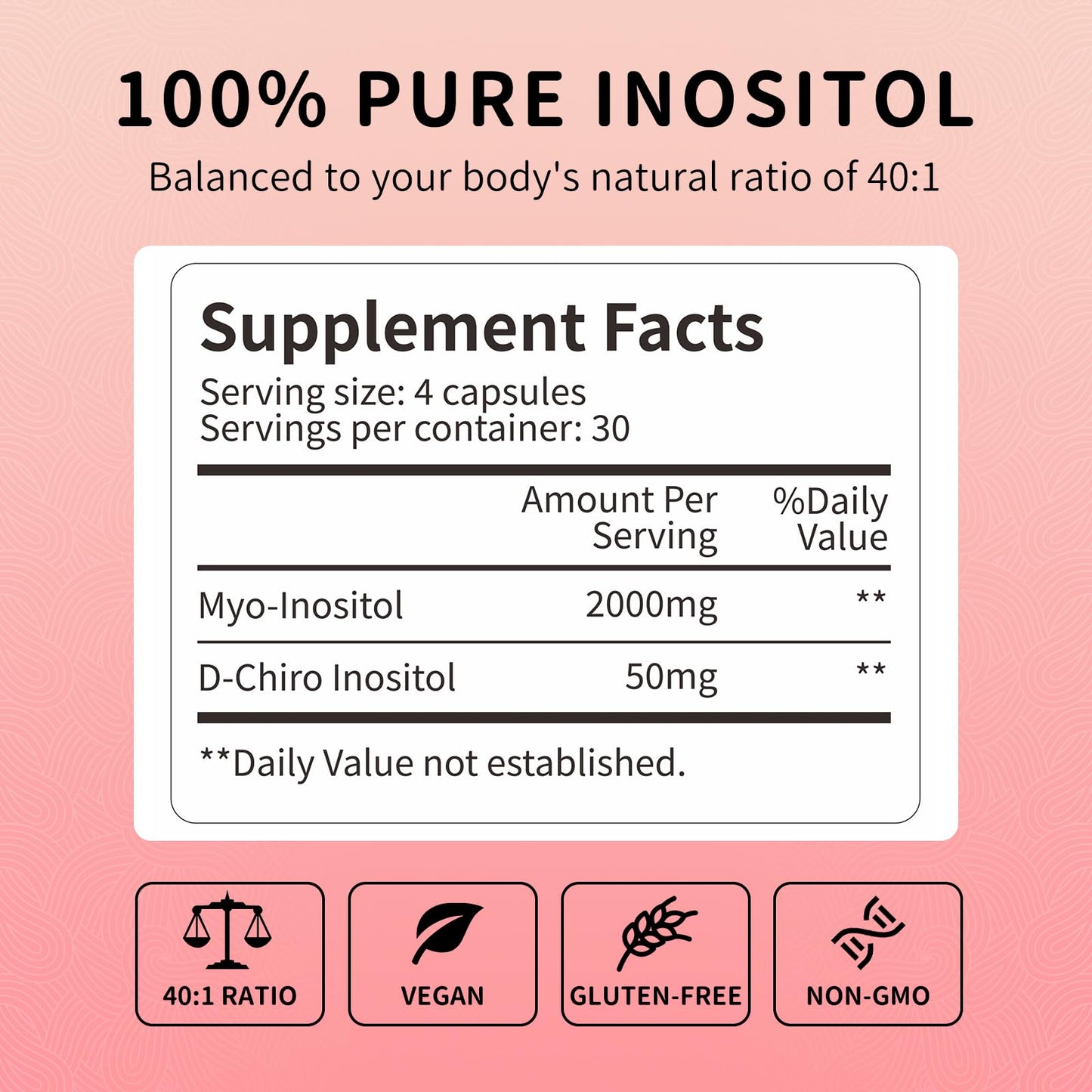 Suplemento RUNICA 40:1 mio y d-chiro inositol mujer