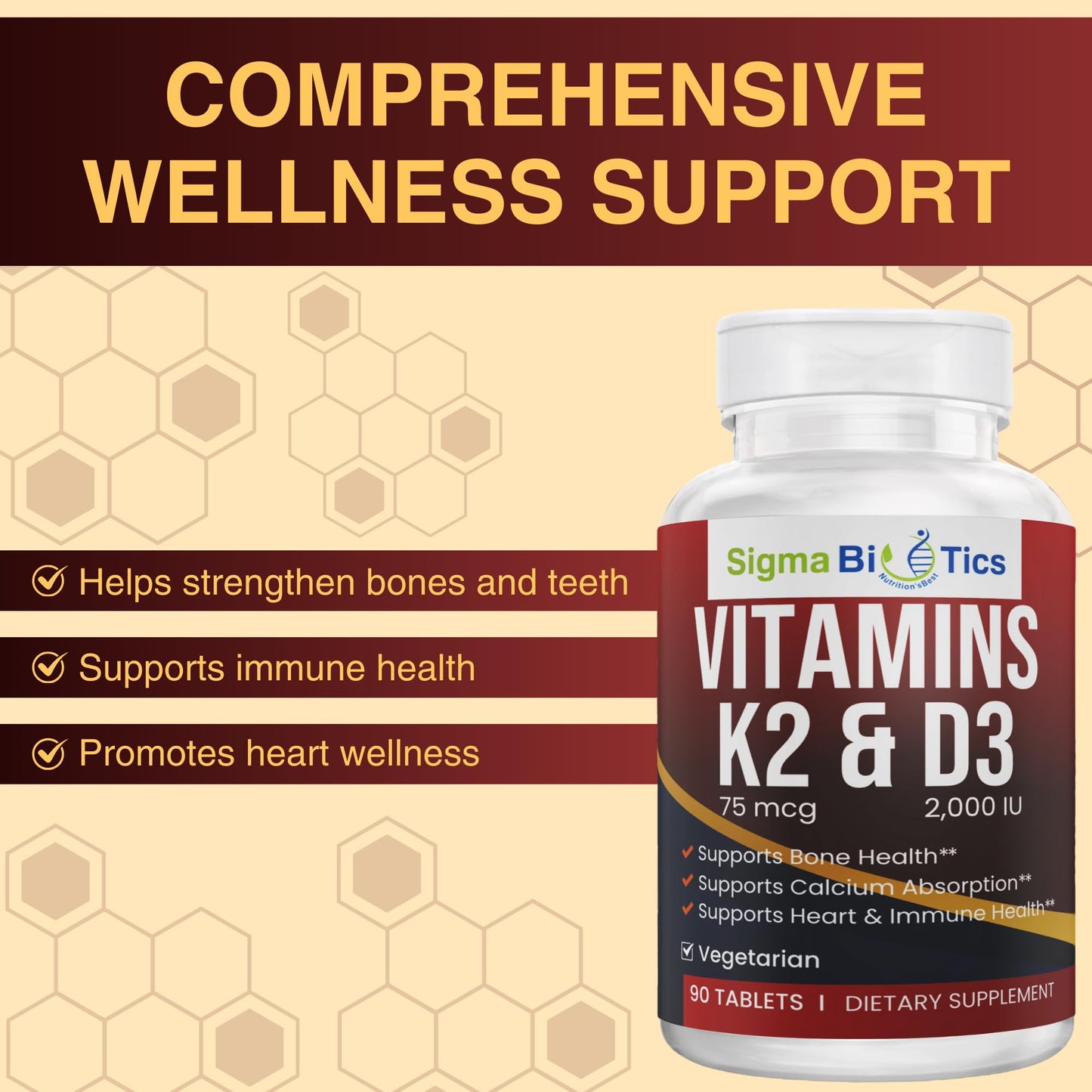 Suplemento sabor agradable masticable SigmaBiotics