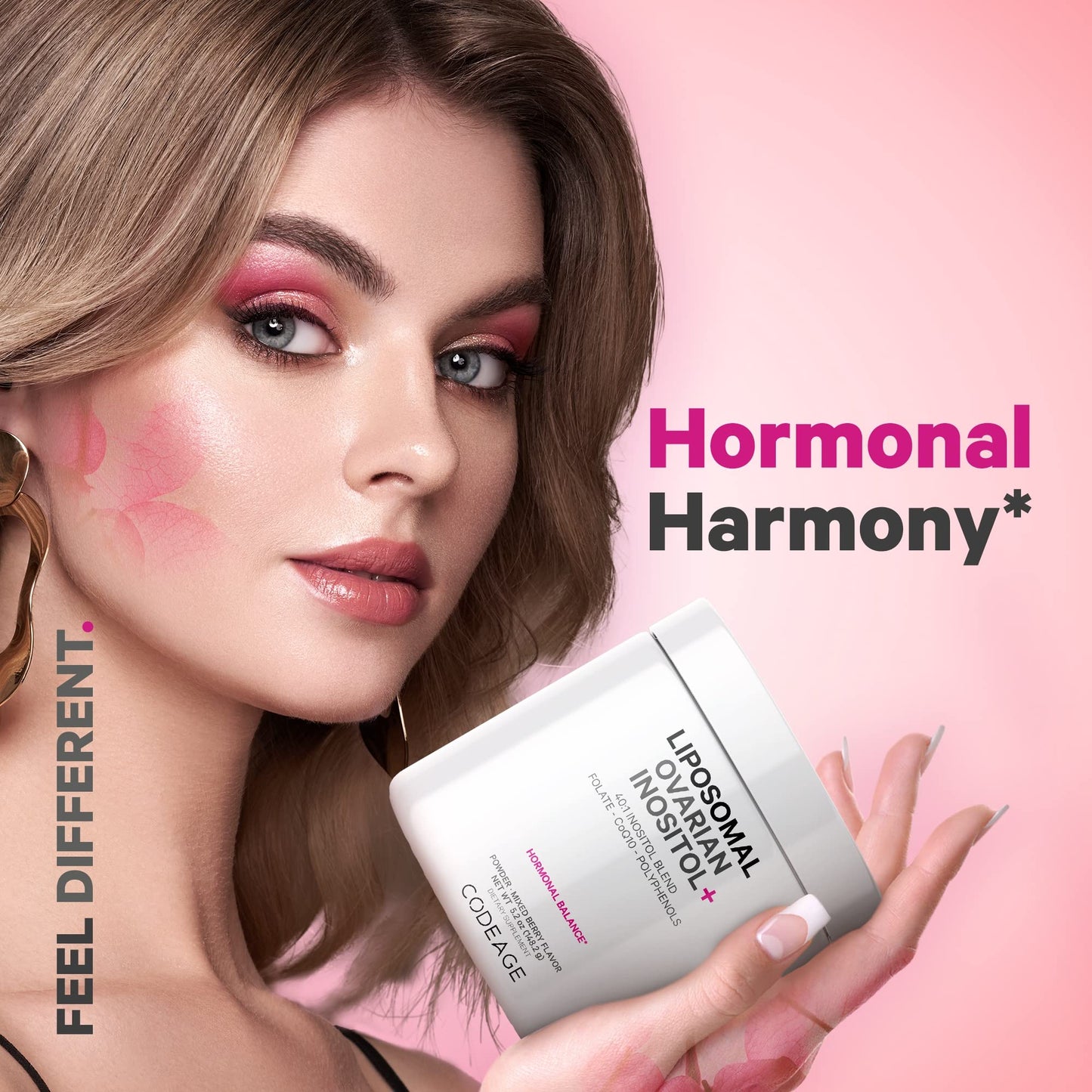 Suplemento para salud hormonal femenina Codeage 60 porciones