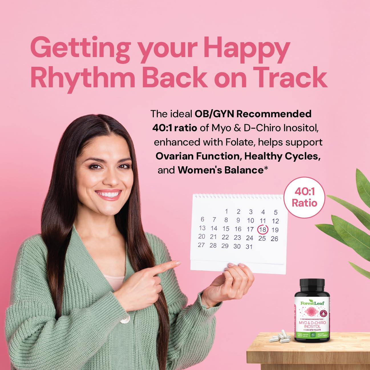 Suplemento saludable para ciclo menstrual y fertilidad