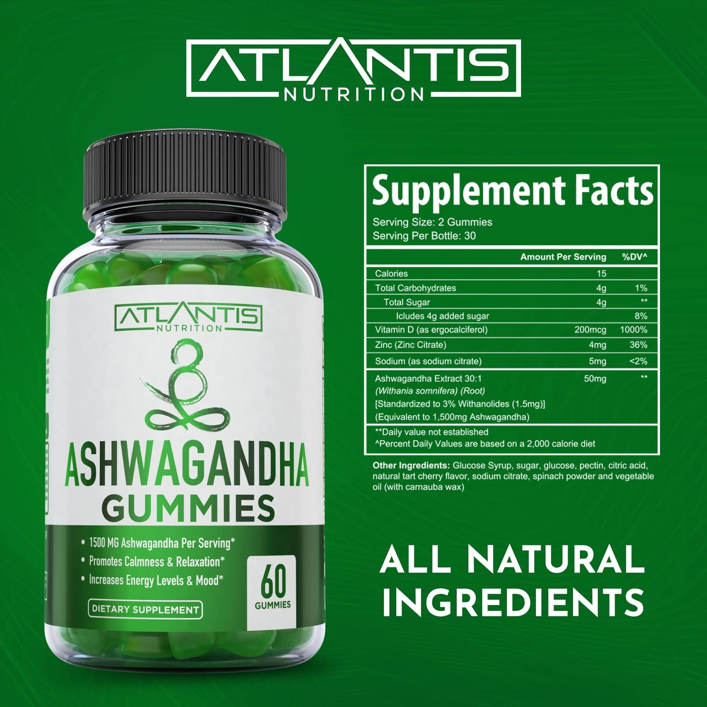 Suplemento saludable de gomitas de Atlantis