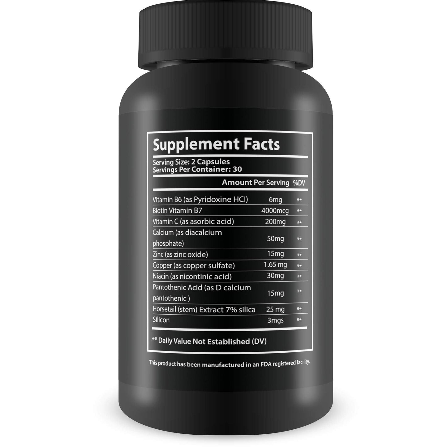 Suplemento Silk Biotin para fortalecer cabello y uñas