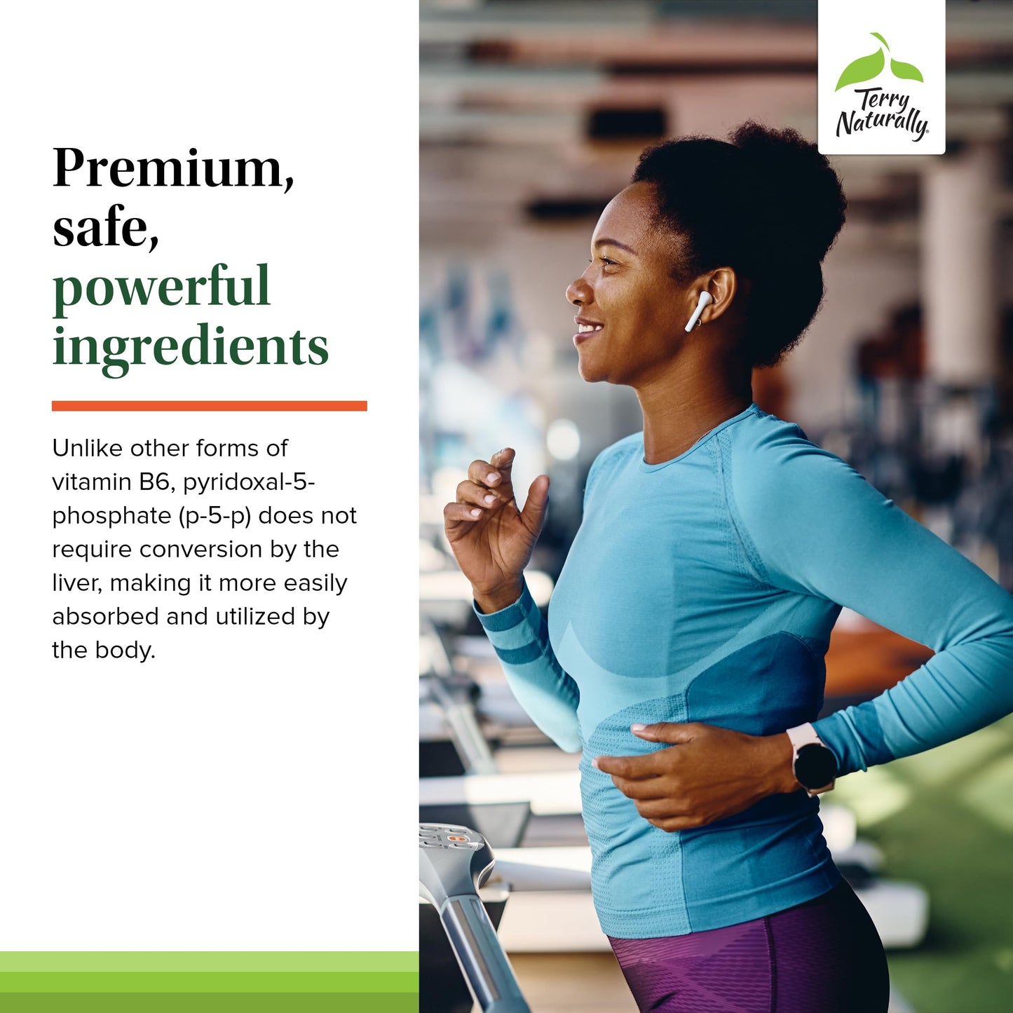 Suplemento sin alérgenos vitamina B Terry Naturally para salud