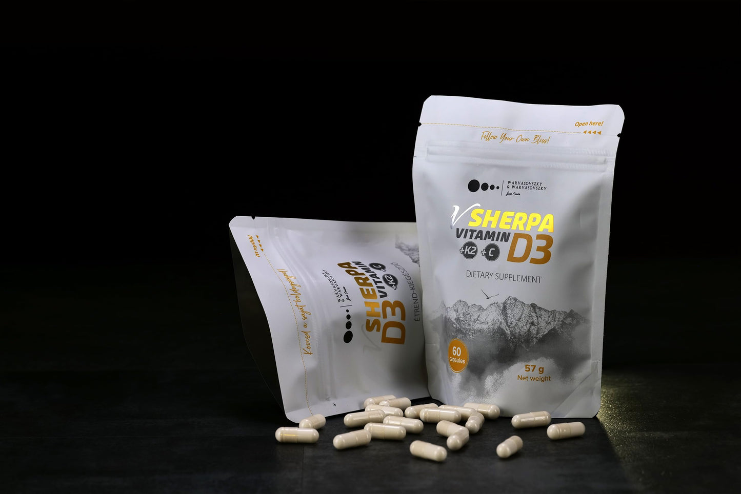 Suplemento sin ogm vSherpa vitamina d3 k2 y vitamina c sin gluten