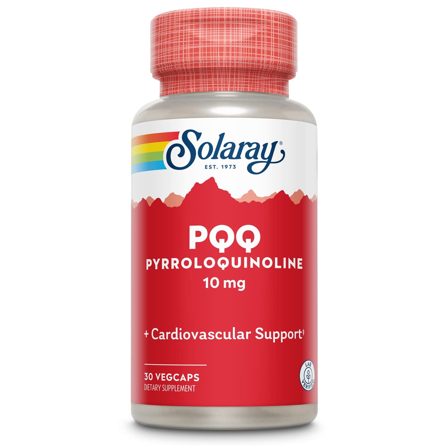 bote de suplemento Solaray PQQ de 10 mg