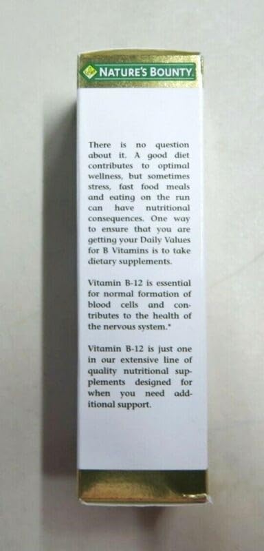 Suplemento sublingual B12 Nature's Bounty