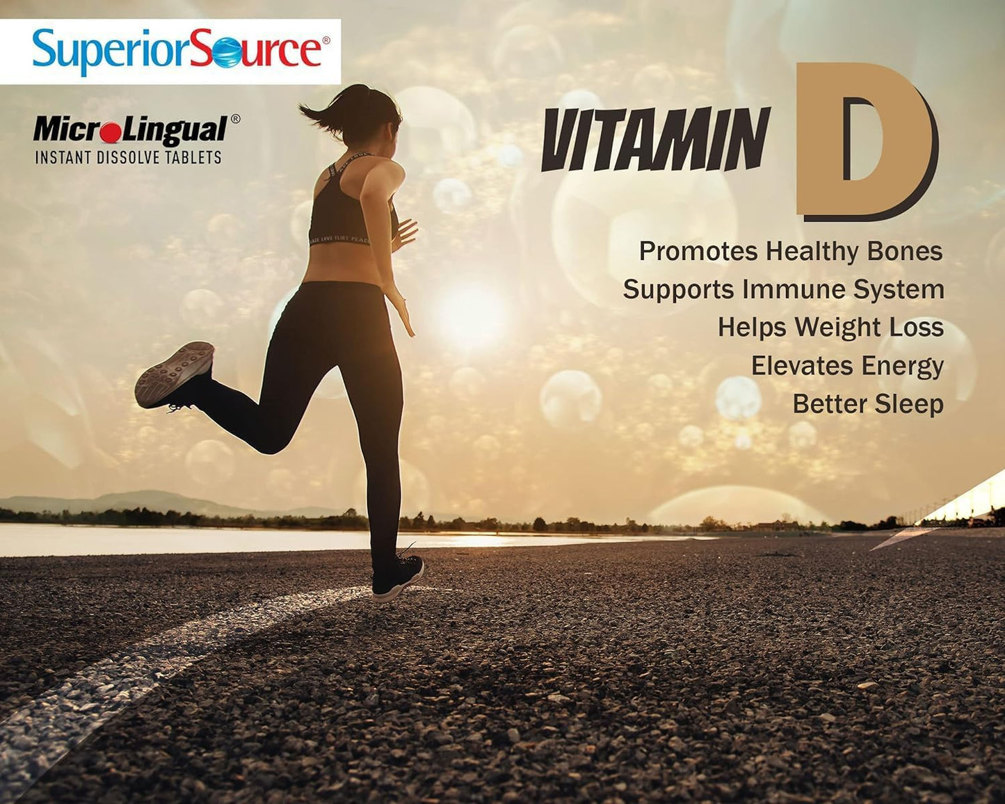 Suplemento Superior Source vitamina D3 10000 IU no GMO