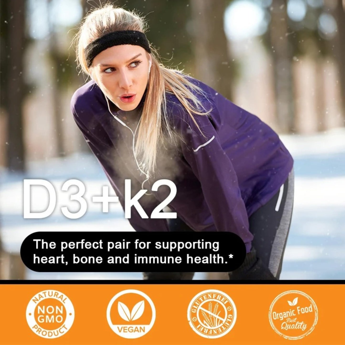 Suplemento TheraSuva para salud ósea con vitamina d3 y k2
