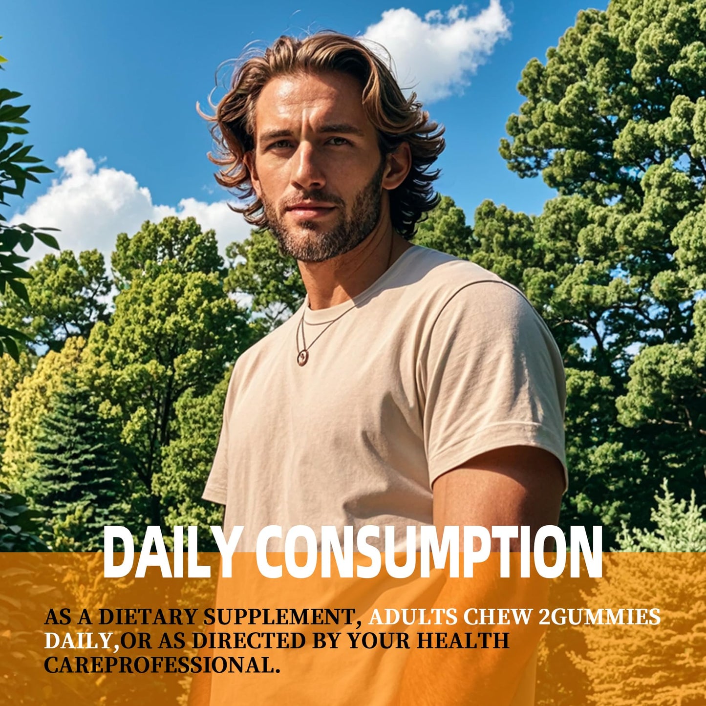 Suplemento vegano para barba gruesa y saludable sabor baya