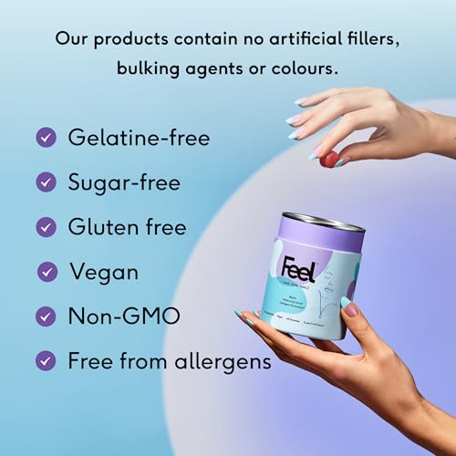 Suplemento vegano en gomitas FEEL para cabello saludable