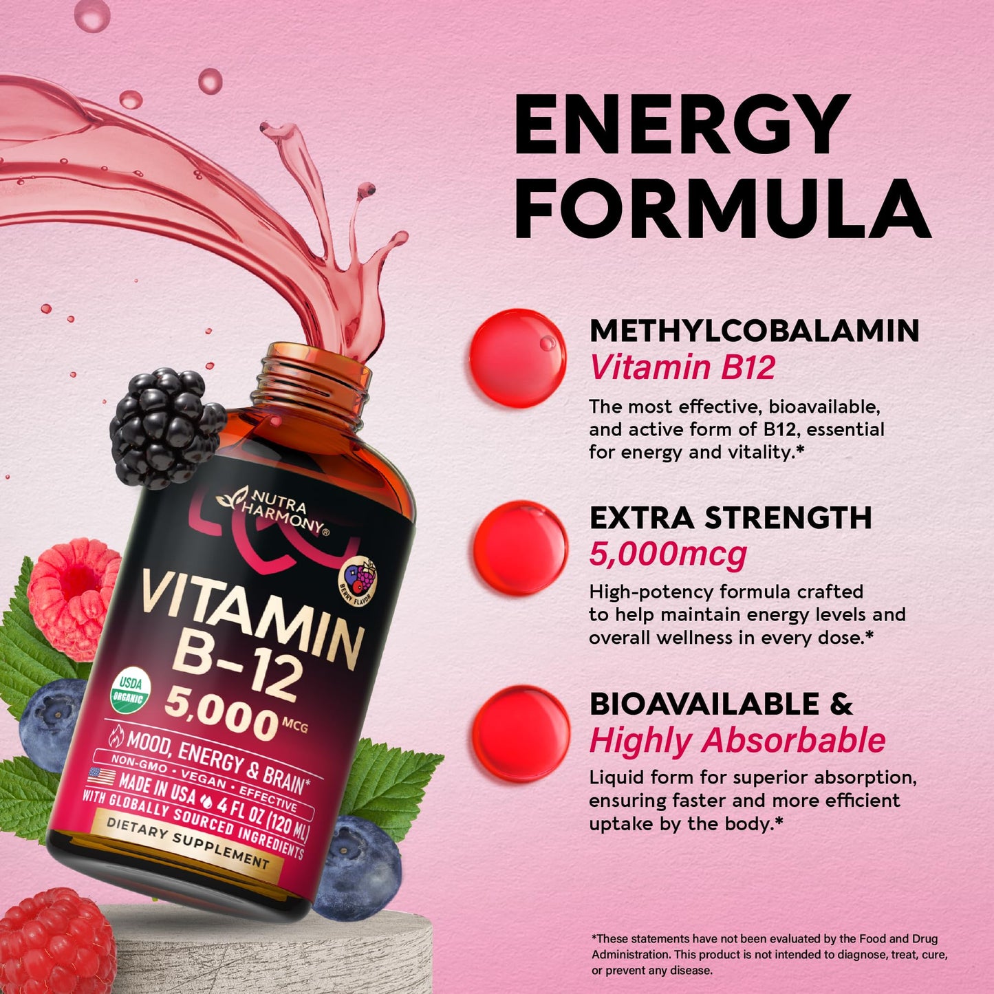 Suplemento vegano gota para mantener función cerebral saludable