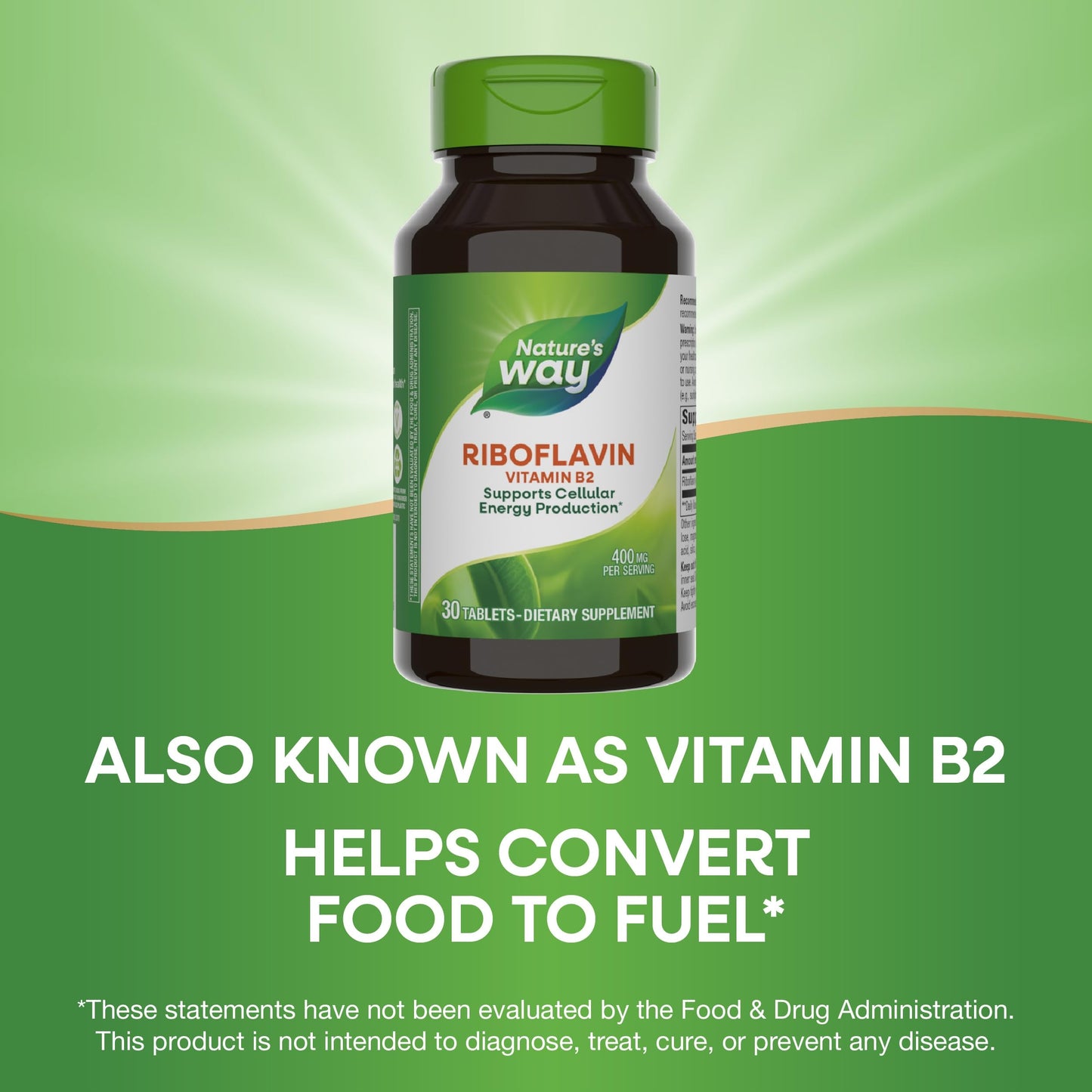 Suplemento vegan riboflavina B2 para soporte celular y energía