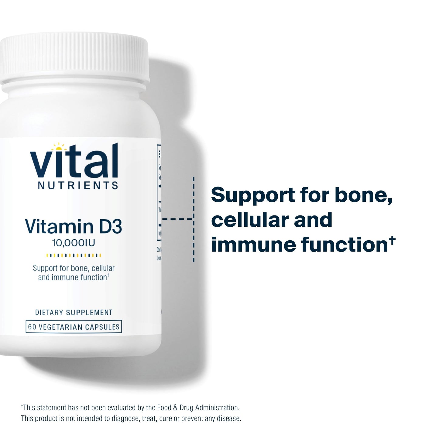 Suplemento Vital Nutrients Vitamina D para función celular inmune