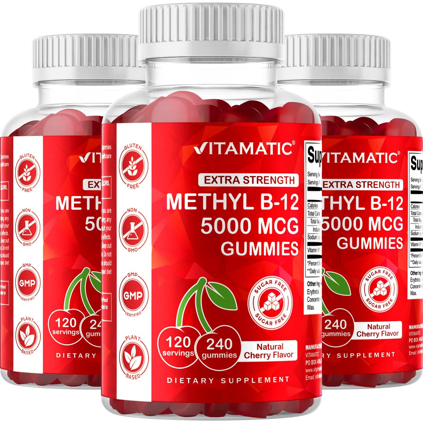 Suplemento Vitamatic vitamina b12 en gomitas veganas
