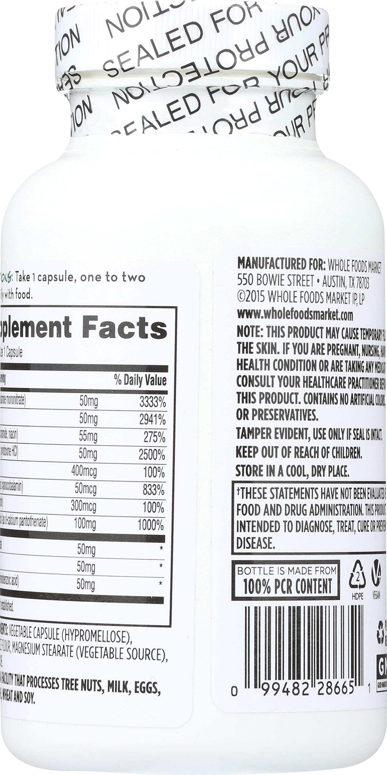 Suplemento vitamina B 365 Everyday Value 180 cápsulas