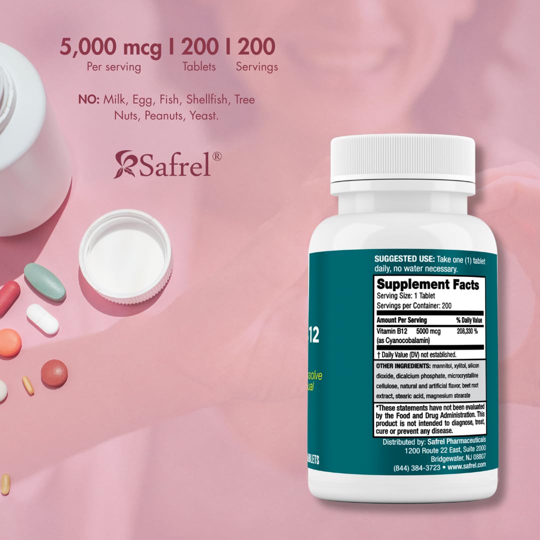 Suplemento vitamina b12 para soporte de energía y metabolismo