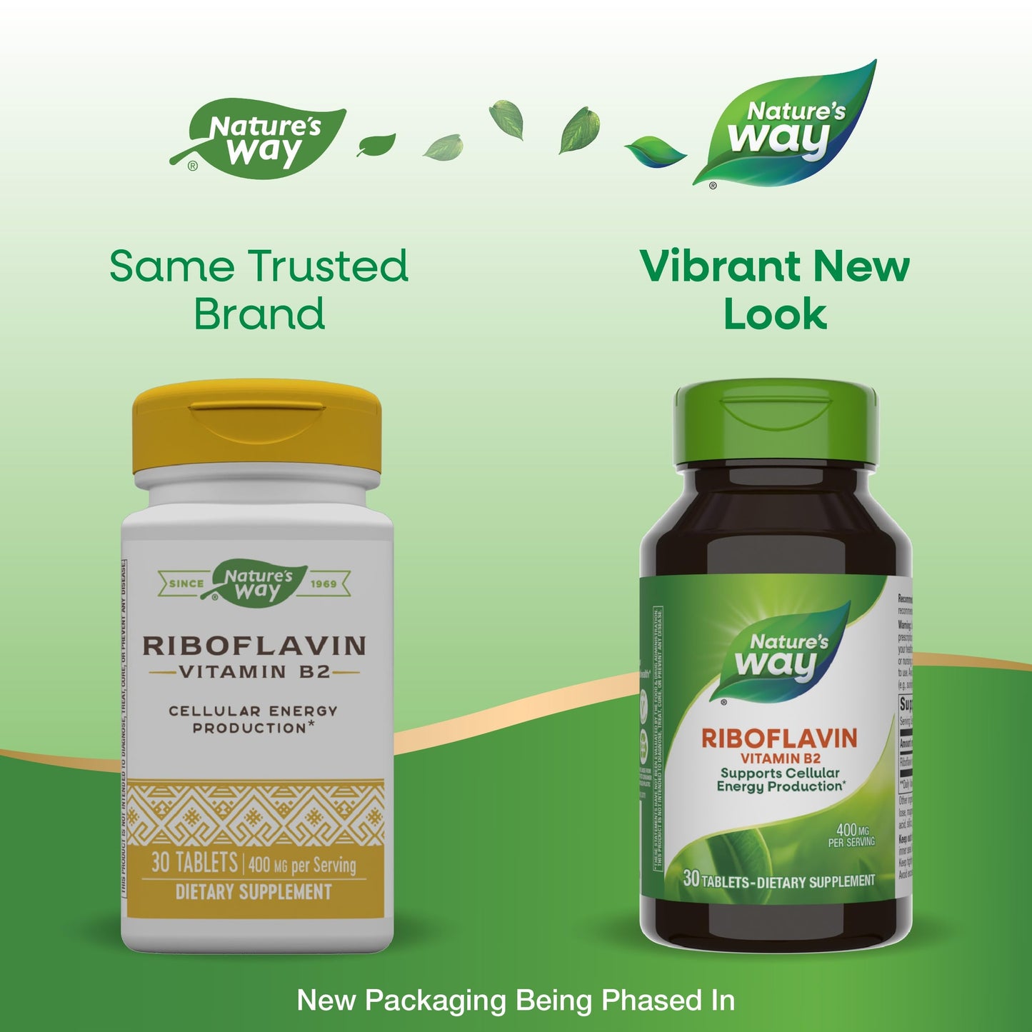 Suplemento vitamina B2 Nature's Way para producción energía