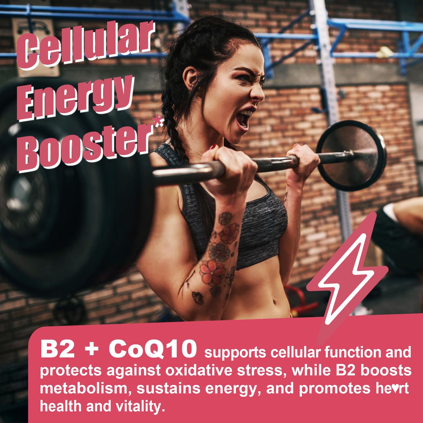 Suplemento vitamina B2 Safgumjel para energía y piel sana