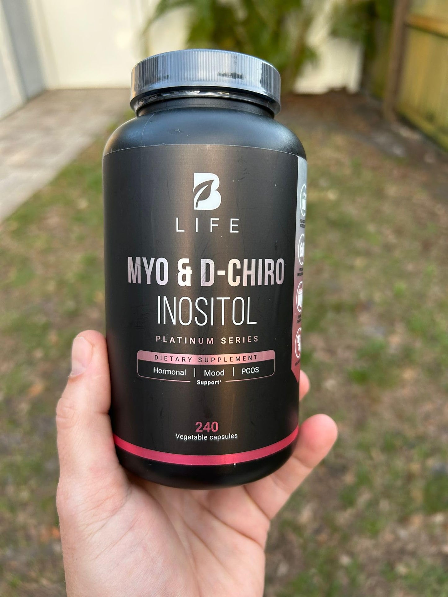 Suplemento vitamina B8 Mio Inositol y D-Chiro Inositol B Life