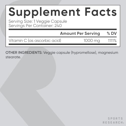 Suplemento con vitamina C, magnesio y cúrcuma Sports Research