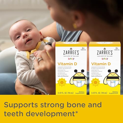 Suplemento vitamina D 400 IU para bebés apto para recién nacidos y más