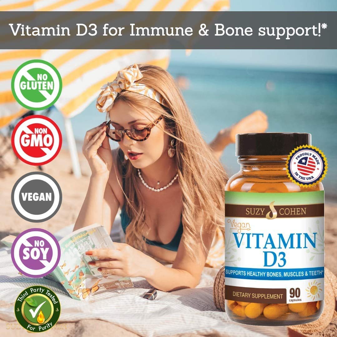 Suplemento vitamina D3 vegano Script Essentials varios ángulos