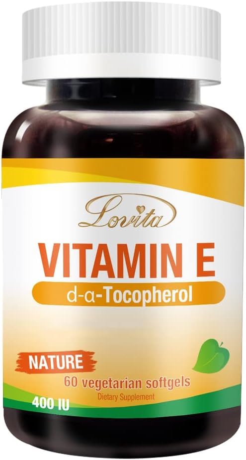 Suplemento vitamina e natural Lovita 400 UI frasco