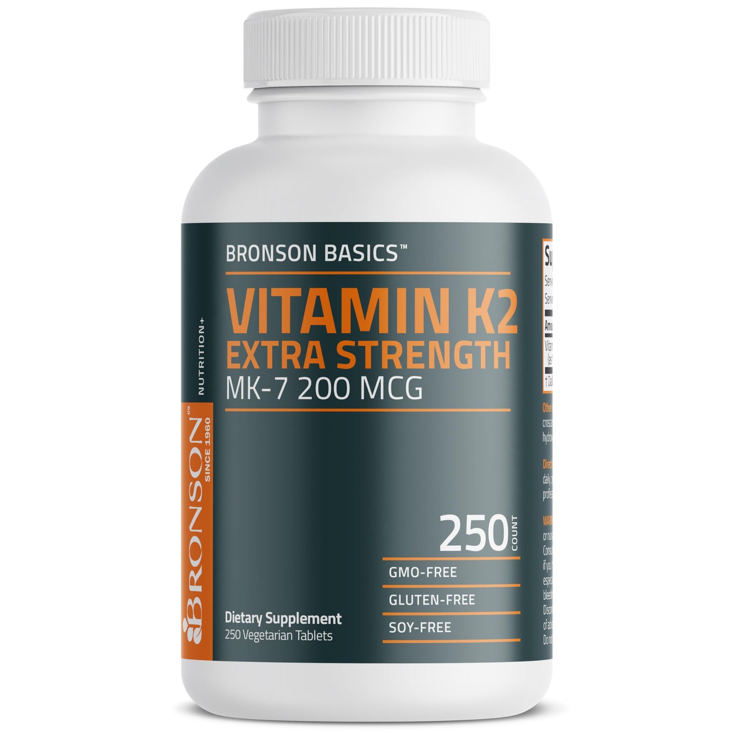 Suplemento vitamina k extra fuerza mk-7 bronson