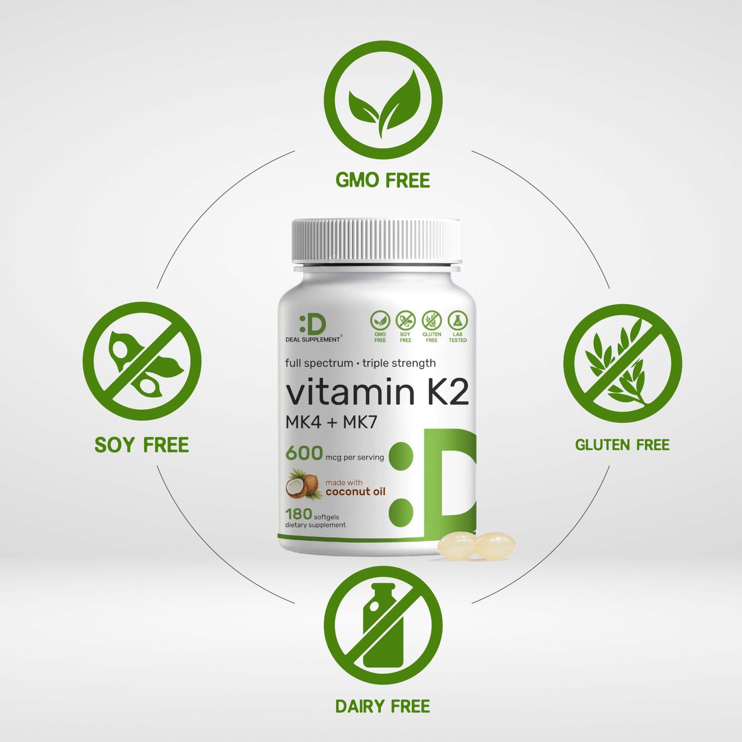 Suplemento vitamina K2 con MK7 y MK4 Deal Supplement