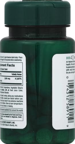 Suplemento de Vitaminas B12 de Nature's Bounty