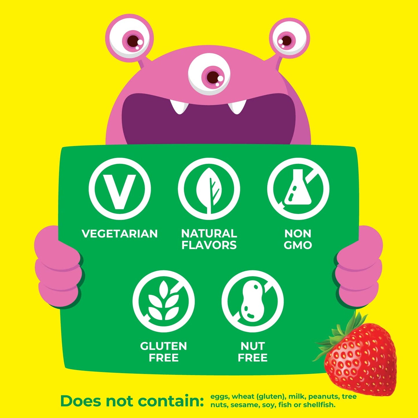Suplemento de vitaminas infantil - sabores naturales vegetarianos