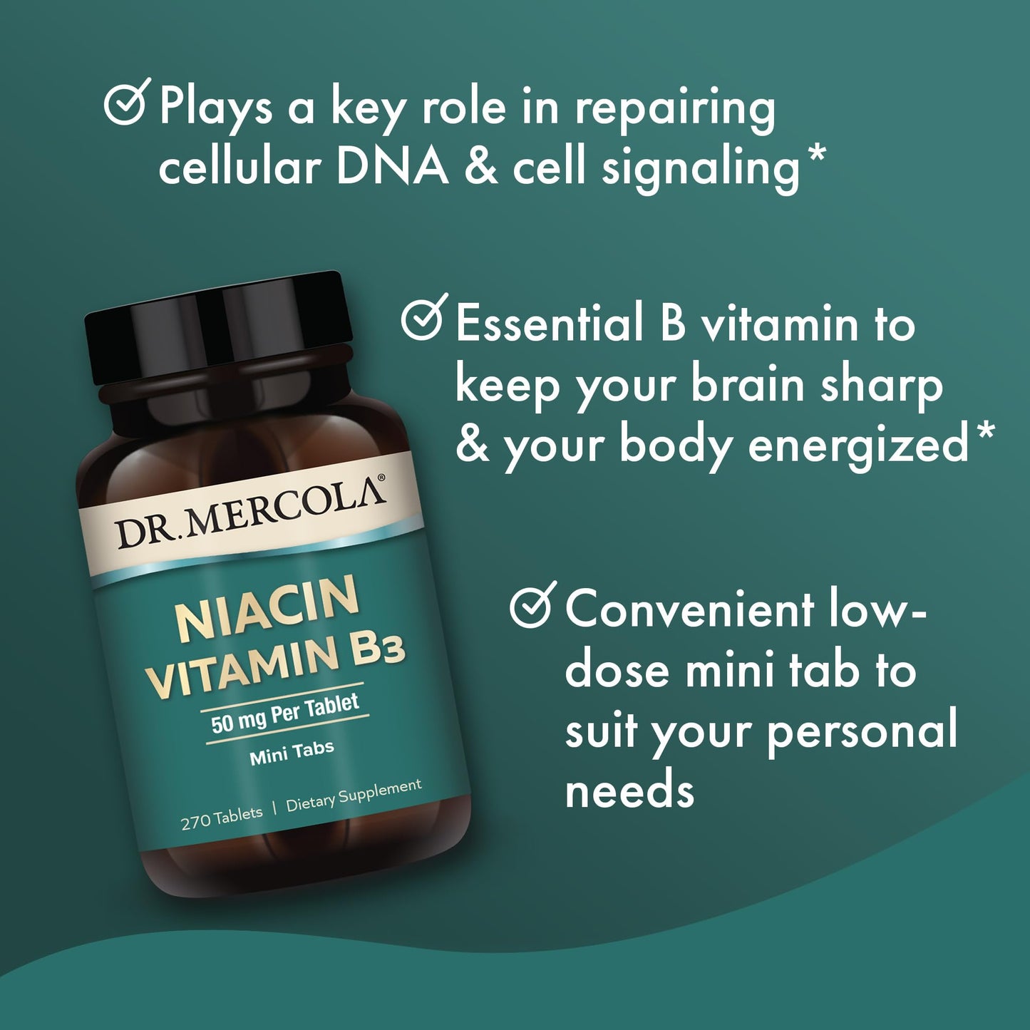 Suplemento vitaminico Dr Mercola niacina B3