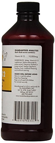 Suplemento vitamínico líquido Rooster Booster para aves