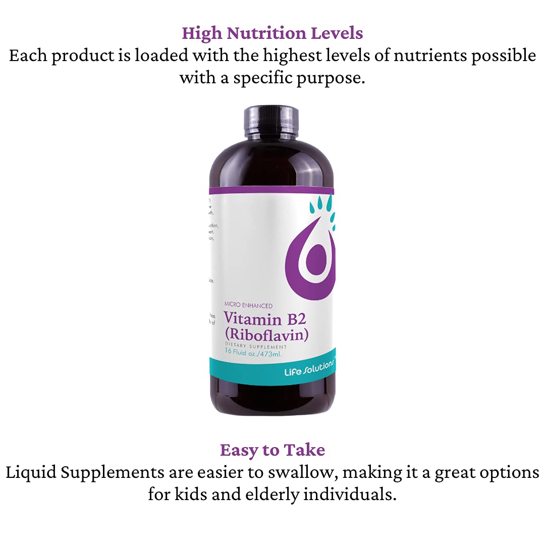 Suplemento vitamínico líquido vitamina b2 riboflavina