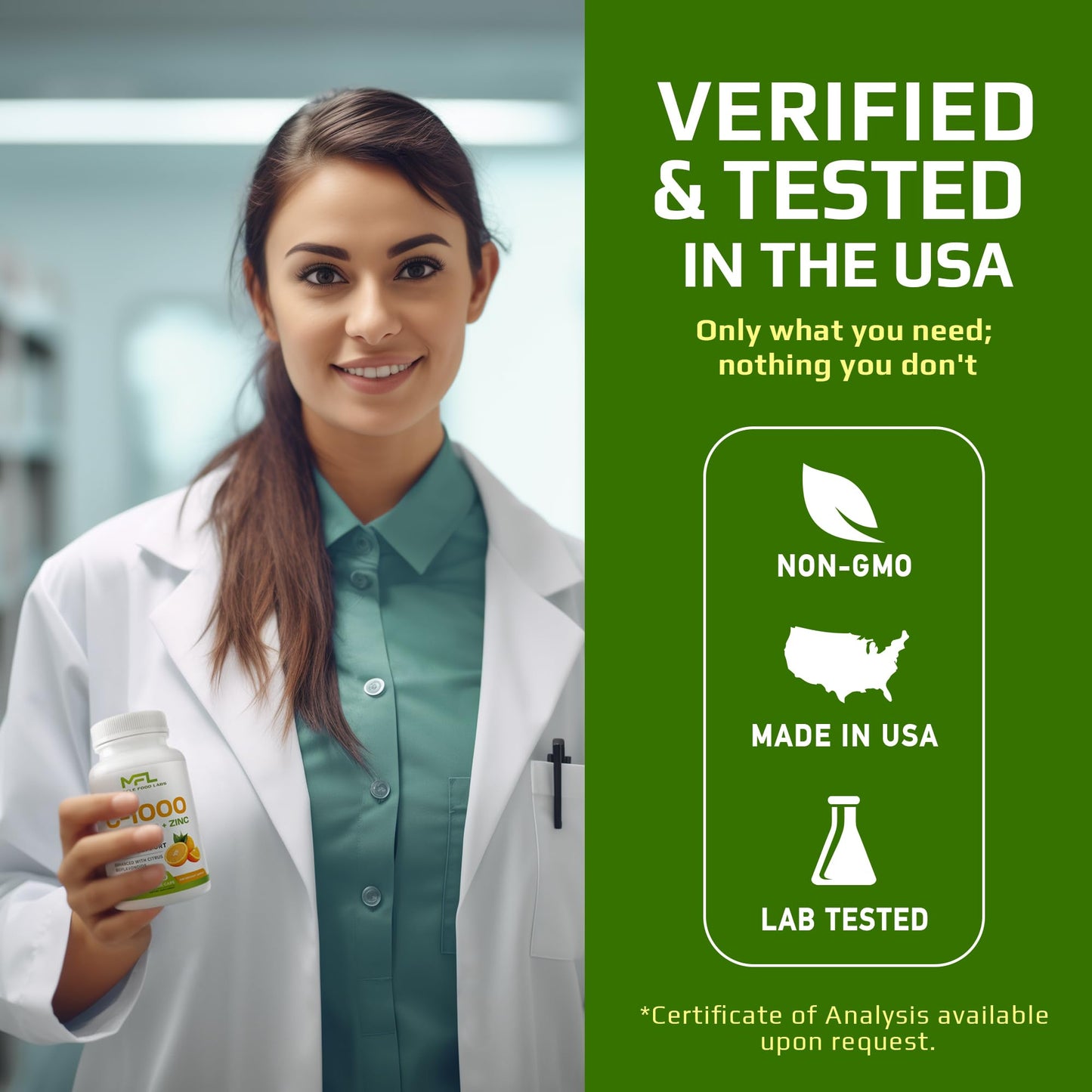 Suplemento vitamínico no transgénico de Muscle Food Labs