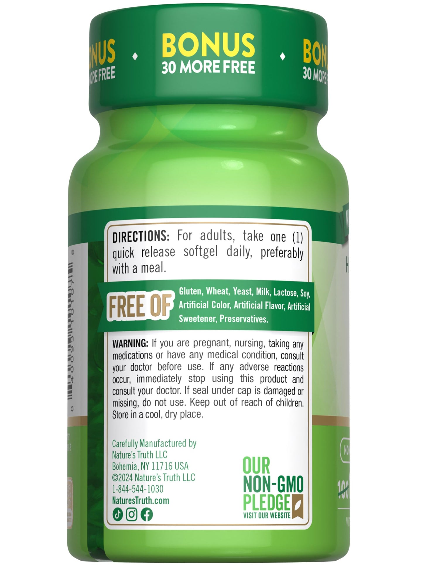 Suplemento vitaminico Nature's Truth D3 5000 UI