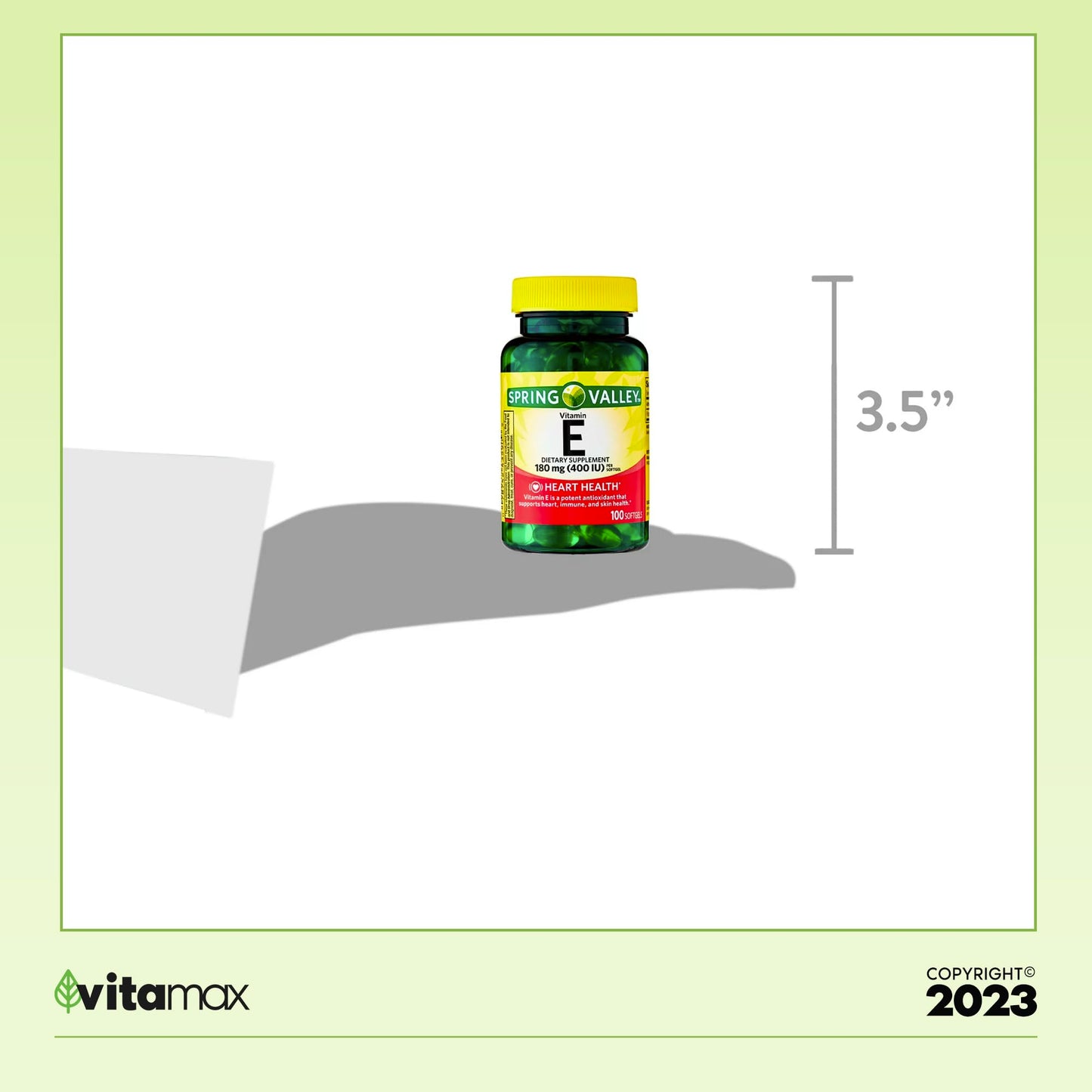 Suplemento vitamínico Spring Valley vitamina e para piel