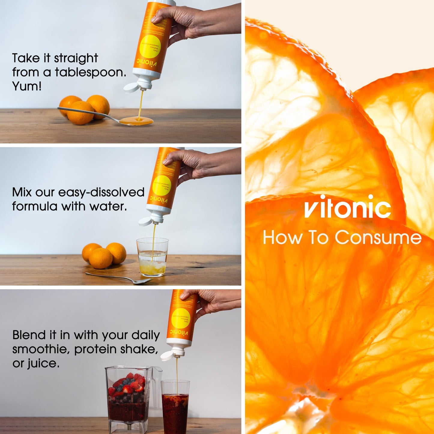 Suplemento Vitonic con alta absorción vitamina C y minerales