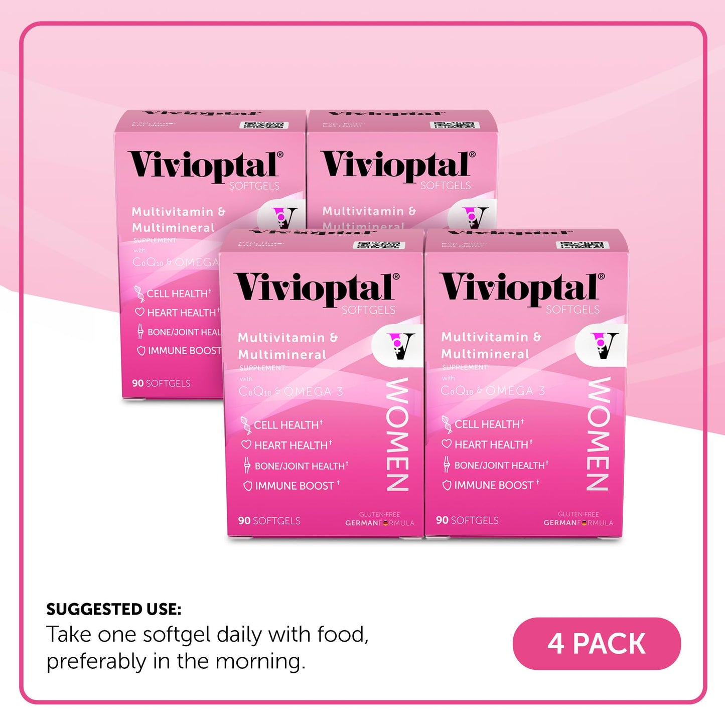 Imagen de suplemento Vivioptal Women con uso sugerido