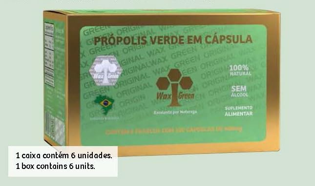 Suplemento Wax Green propóleos vitamina c e Brasil