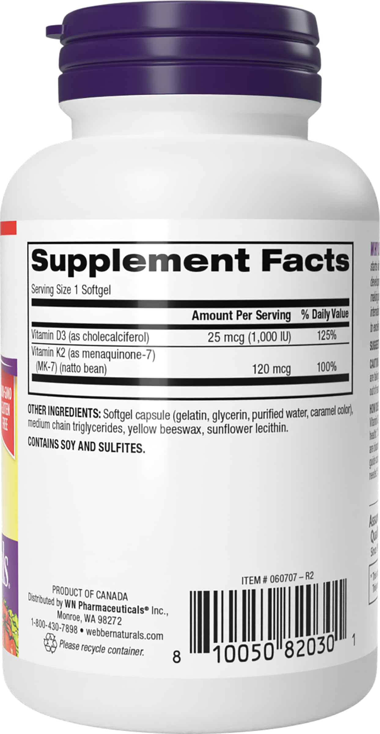 Suplemento Webber Naturals para huesos y sistema cardiovascular