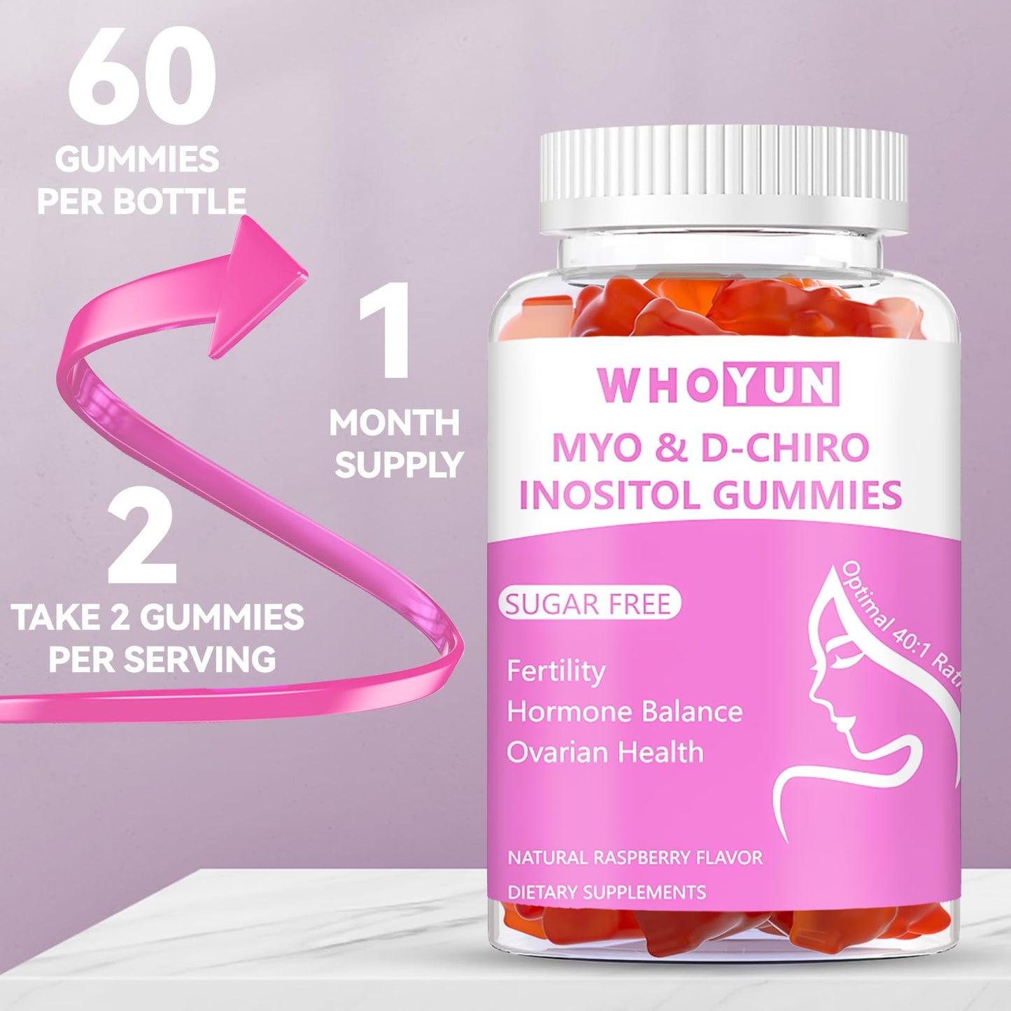 Suplemento Whoyun gomitas para mujeres con ingredientes confiables