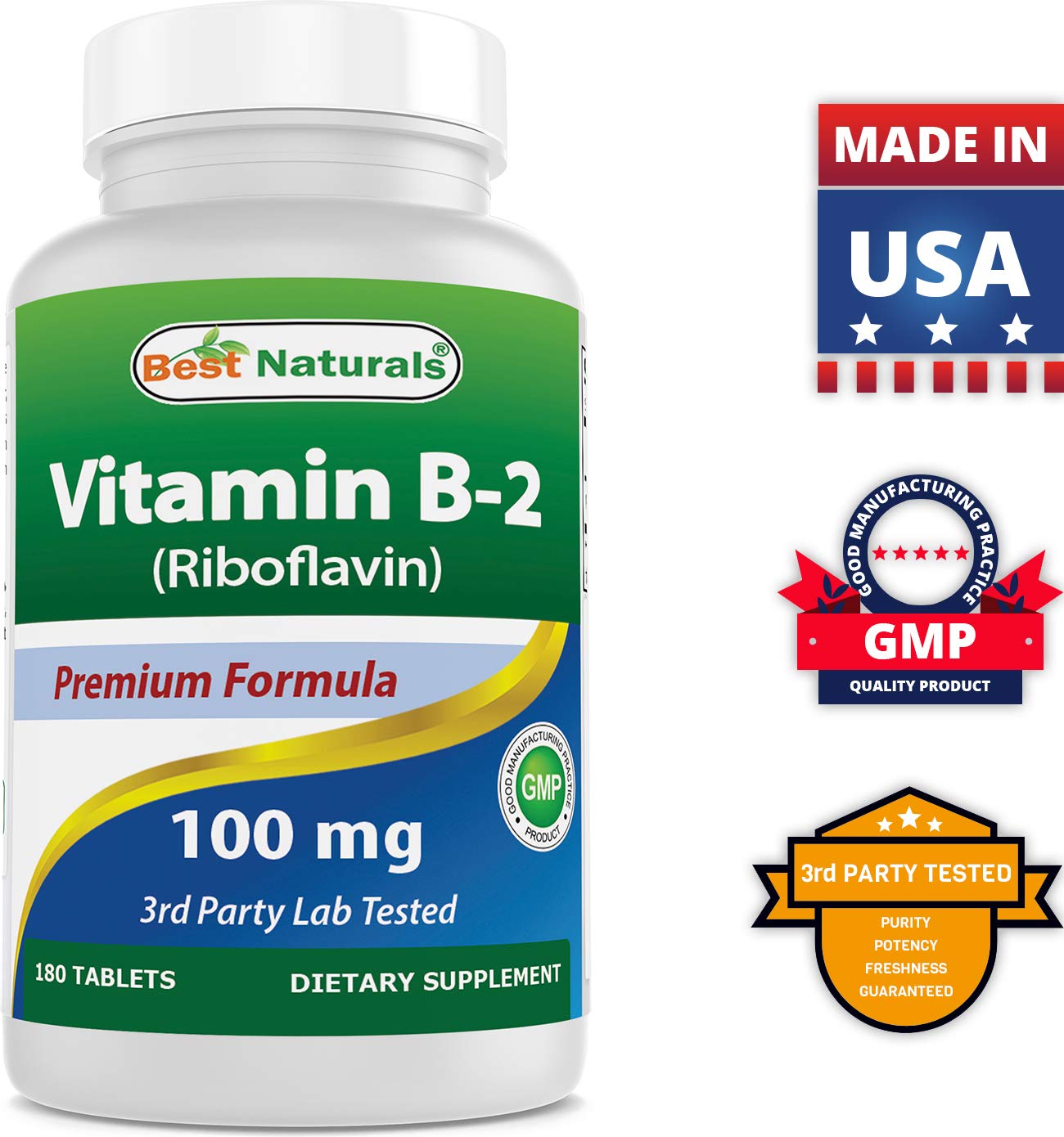 Suplementos Best Naturals aceite de coco y vitamina B2 para salud