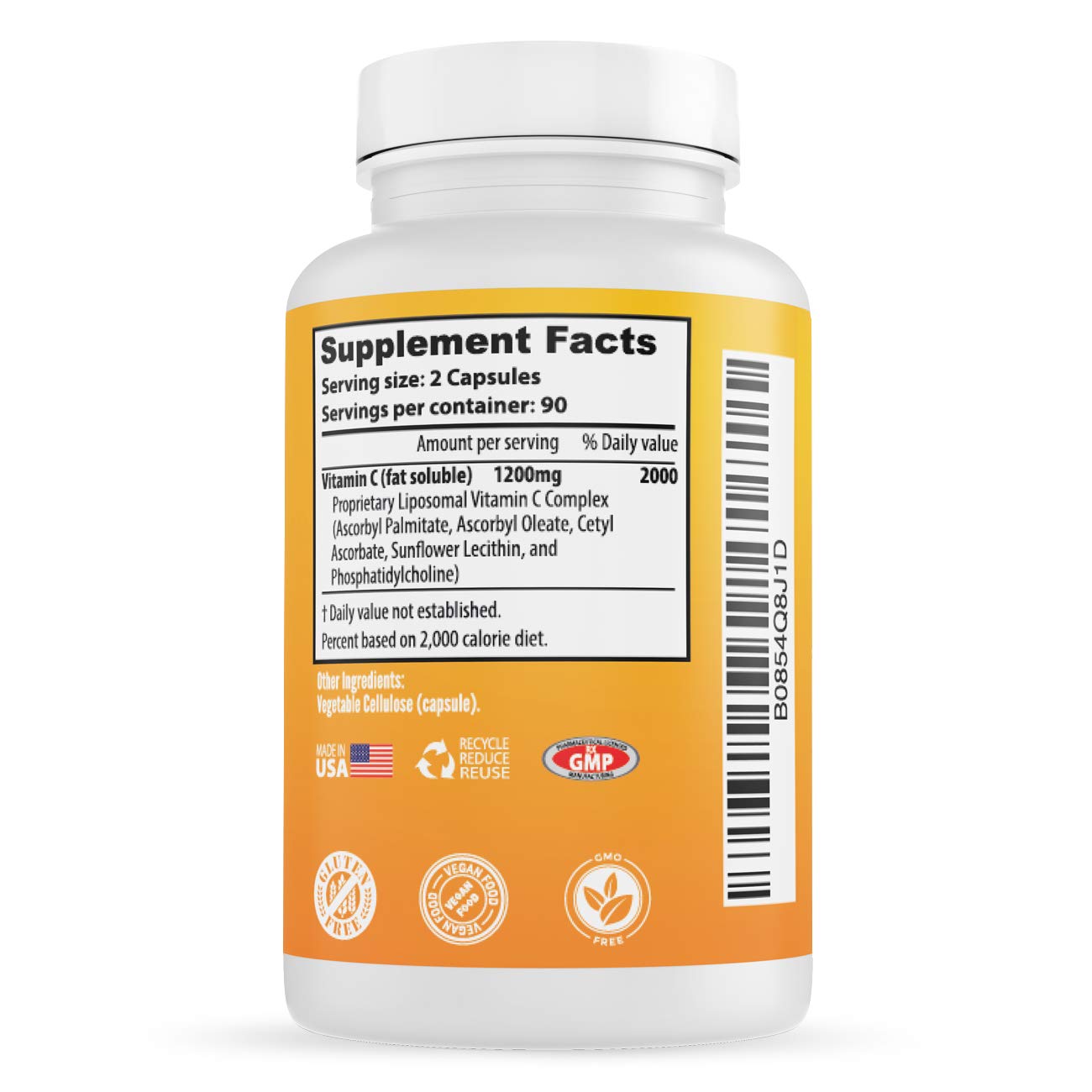 Suplementos multivitamínicos y vitamina C de alta calidad.