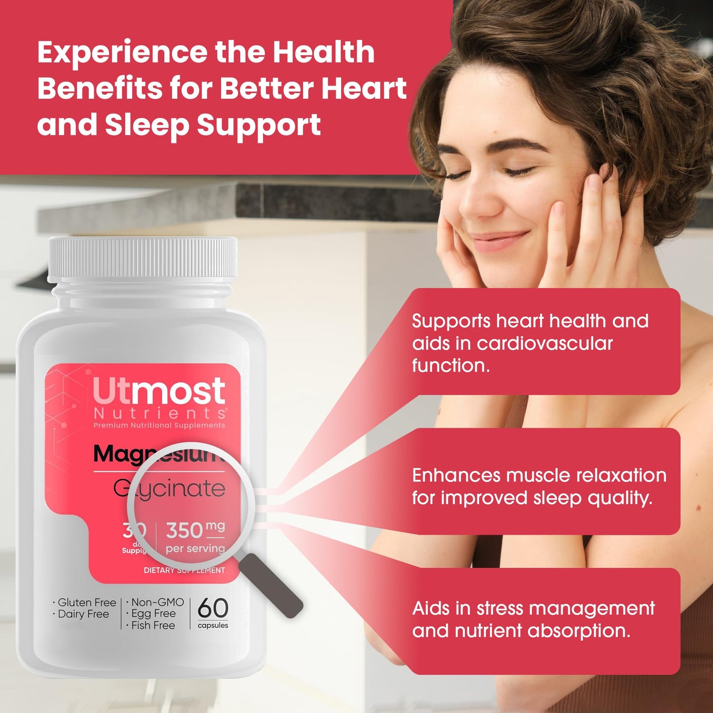 Suplementos naturales vitamina C y magnesio Utmost