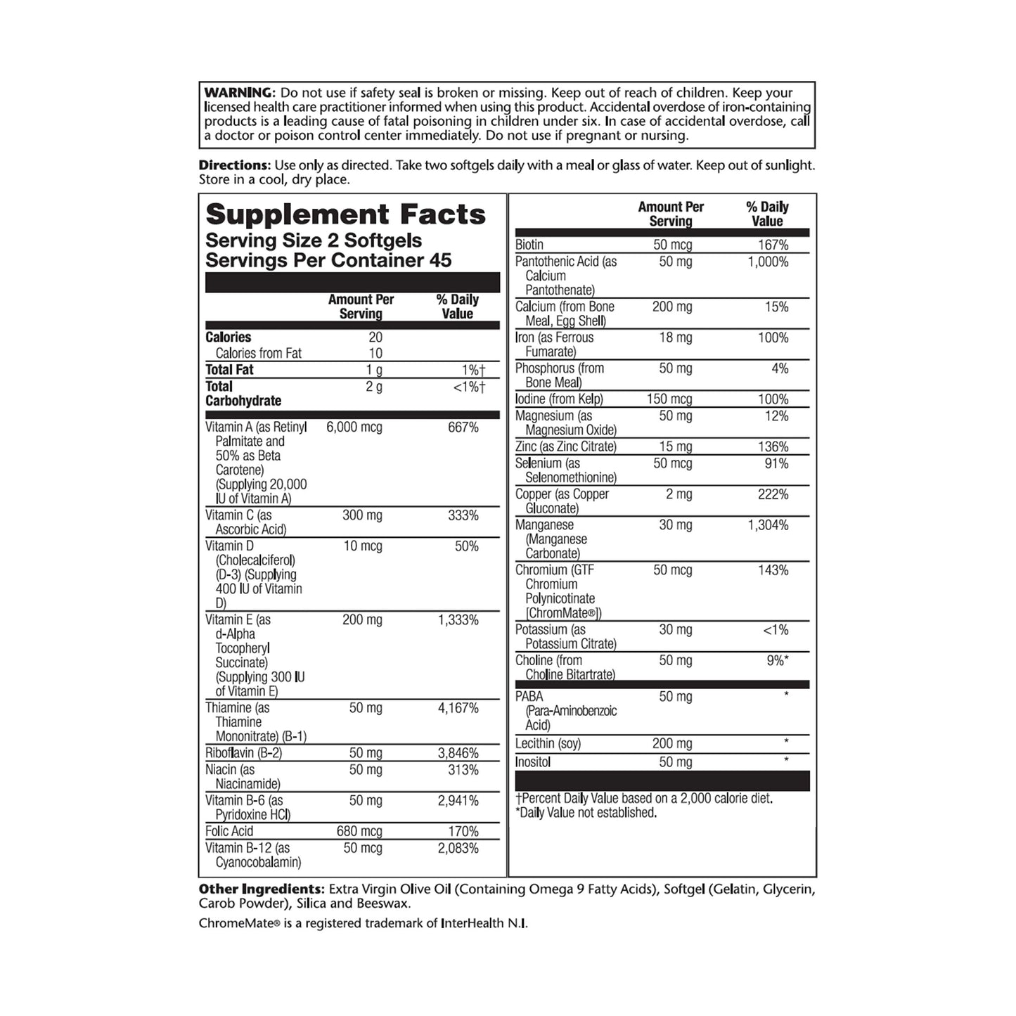 Suplementos nutricionales Solaray