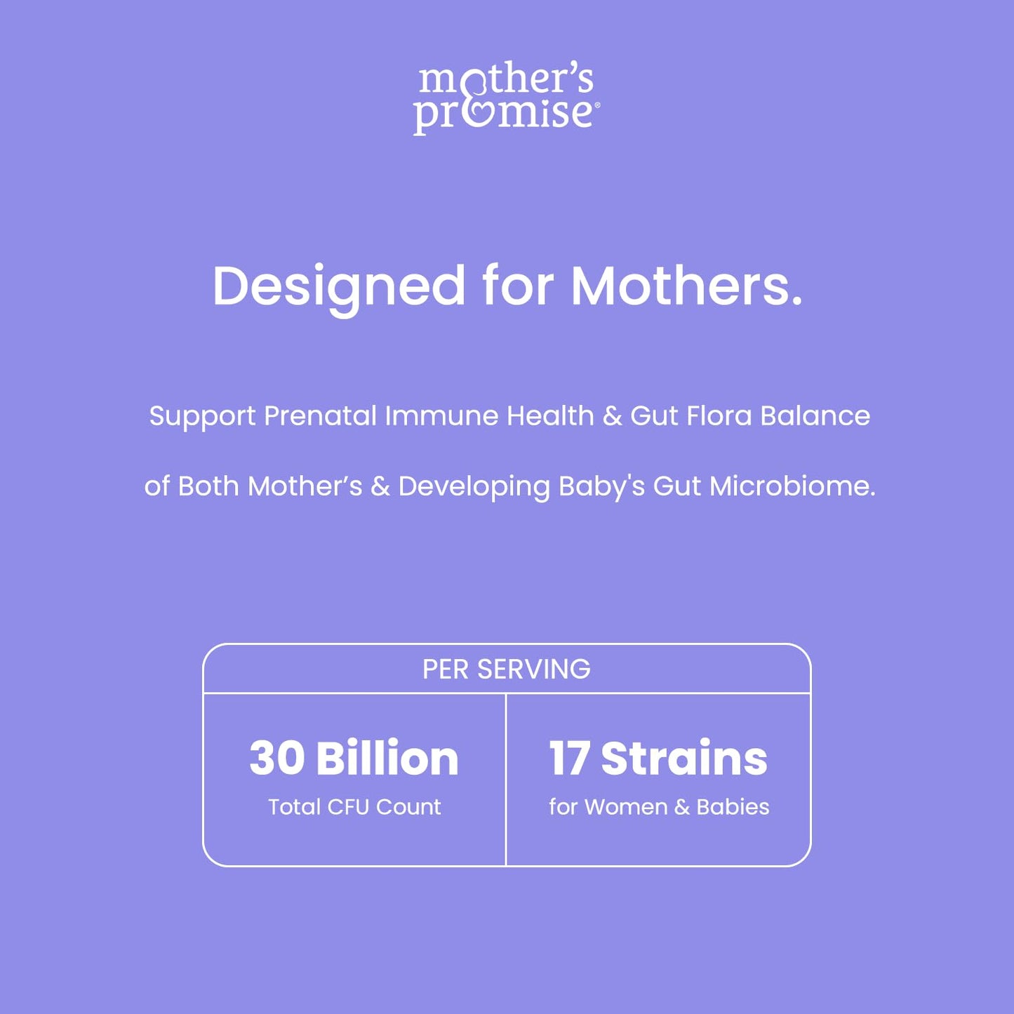 Suplementos probióticos prenatal Mother's Promise