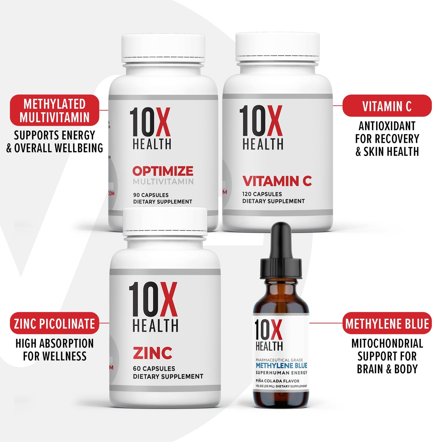 Suplementos para salud celular y energía 10X Health Daily Wellness