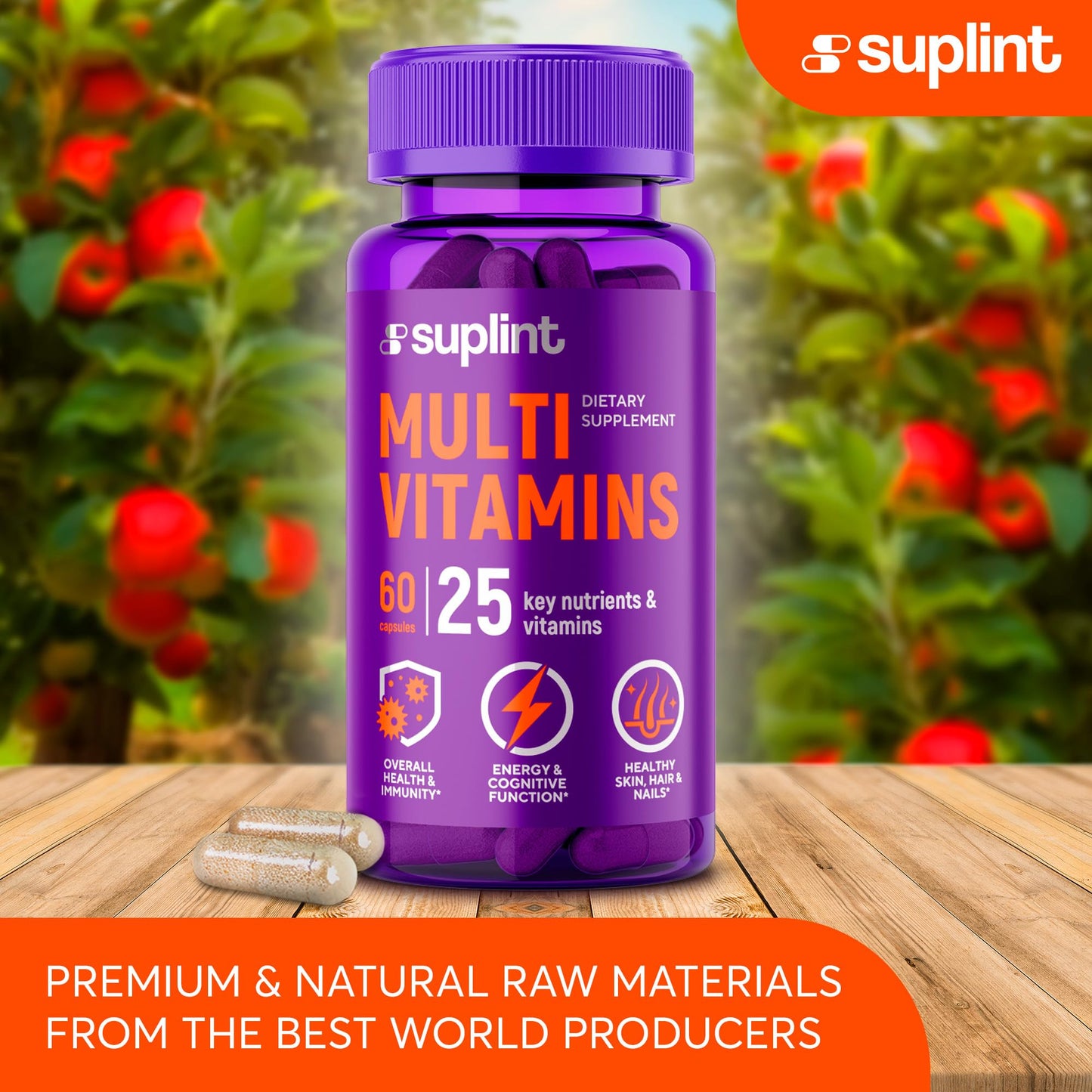 Suplementos SUPLINT vitaminas cabello y vitalidad